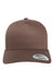 Yupoong Hats 6506 Mens Adjustable Trucker Hat Brown/Khaki Flat Front