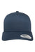 Yupoong Hats 6506 Mens Adjustable Trucker Hat Navy Blue/White Flat Front