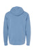 Independent Trading Company PRM4500 Mens Pigment Dyed Hooded Sweatshirt Hoodie w/ Pouch Pocket Light Blue Flat Back