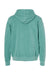 Independent Trading Company PRM4500 Mens Pigment Dyed Hooded Sweatshirt Hoodie w/ Pouch Pocket Mint Green Flat Back