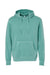 Independent Trading Company PRM4500 Mens Pigment Dyed Hooded Sweatshirt Hoodie w/ Pouch Pocket Mint Green Flat Front
