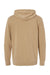 Independent Trading Company PRM4500 Mens Pigment Dyed Hooded Sweatshirt Hoodie w/ Pouch Pocket Sandstone Brown Flat Back