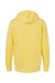 Independent Trading Company PRM4500 Mens Pigment Dyed Hooded Sweatshirt Hoodie w/ Pouch Pocket Yellow Flat Back