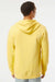 Independent Trading Company PRM4500 Mens Pigment Dyed Hooded Sweatshirt Hoodie w/ Pouch Pocket Yellow Model Back