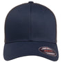 Flexfit Hats Mens Stretch Fit Trucker Hat - Navy Blue/Graphite Grey