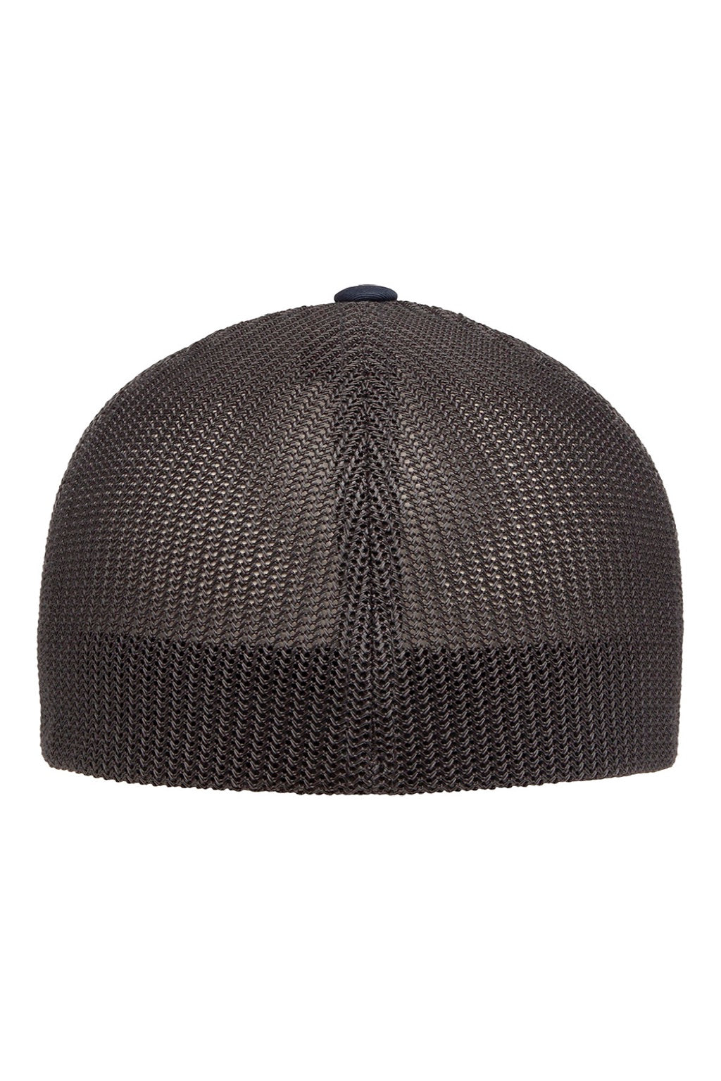 Flexfit Hats 6511 Mens Stretch Fit Trucker Hat Navy Blue/Graphite Grey Flat Back