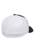 Flexfit Hats 6511 Mens Stretch Fit Trucker Hat Black/White Flat Back