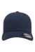 Flexfit Hats 6511 Mens Stretch Fit Trucker Hat Navy Blue/White Flat Front