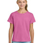 Gildan Youth Short Sleeve Crewneck T-Shirt - Azalea Pink