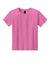 Gildan 3000B Youth Short Sleeve Crewneck T-Shirt Azalea Pink Flat Front