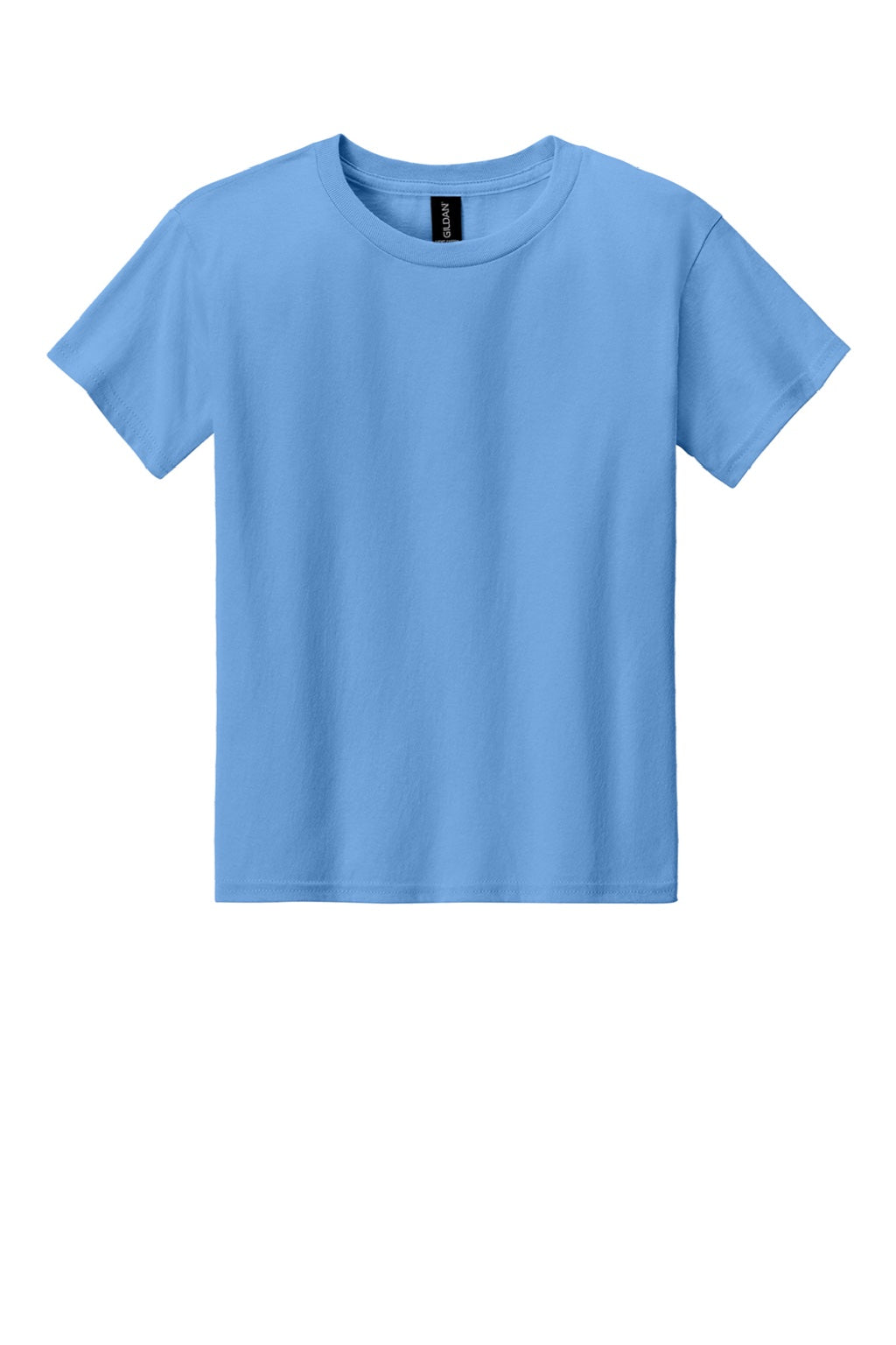 Gildan 3000B Youth Short Sleeve Crewneck T-Shirt Carolina Blue Flat Front