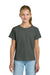 Gildan 3000B Youth Short Sleeve Crewneck T-Shirt Charcoal Grey Model Front