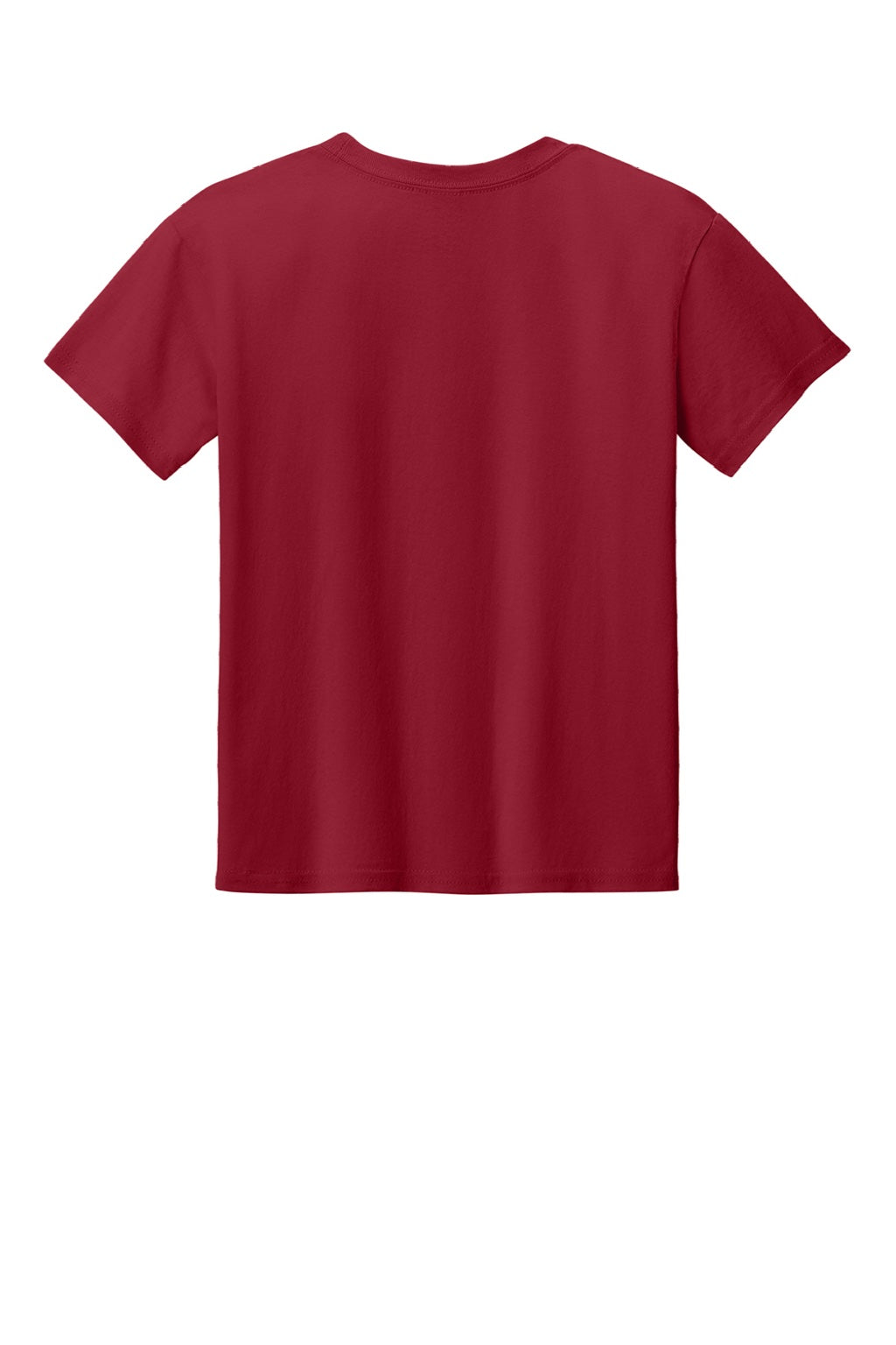 Gildan 3000B Youth Short Sleeve Crewneck T-Shirt Cherry Red Flat Back