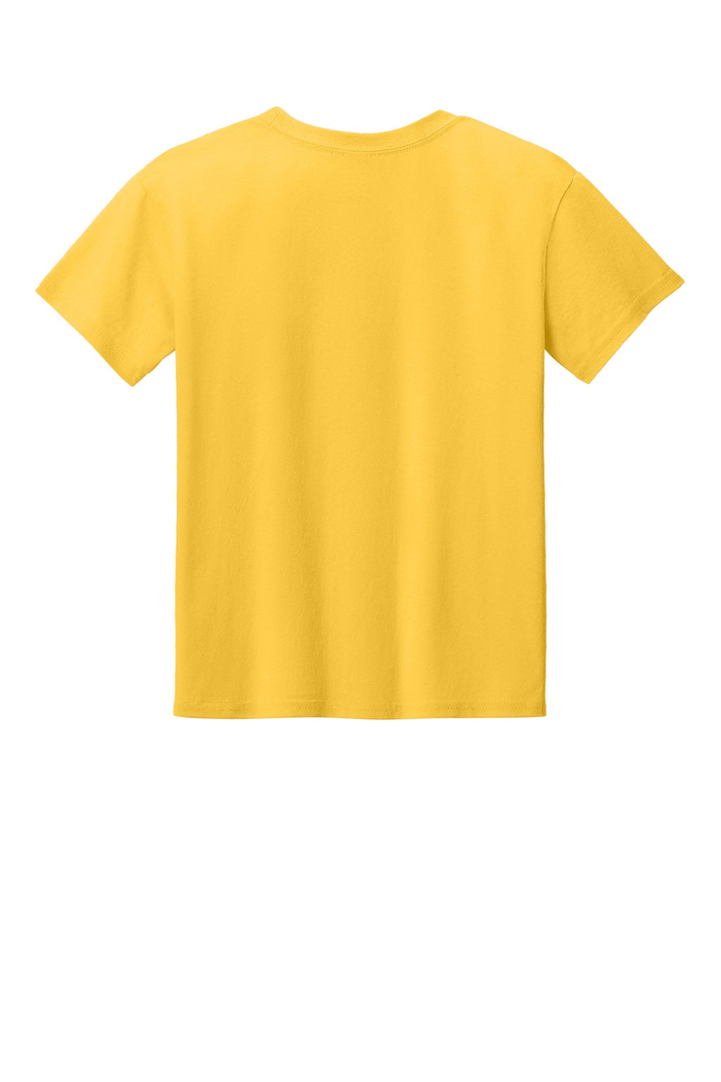 Gildan 3000B Youth Short Sleeve Crewneck T-Shirt Daisy Yellow Flat Back