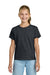 Gildan 3000B Youth Short Sleeve Crewneck T-Shirt Dark Heather Model Front