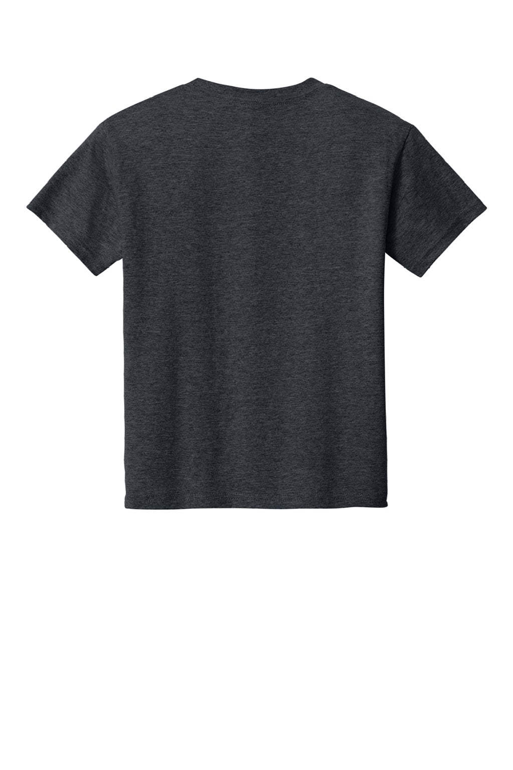 Gildan 3000B Youth Short Sleeve Crewneck T-Shirt Dark Heather Flat Back
