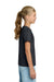 Gildan 3000B Youth Short Sleeve Crewneck T-Shirt Dark Heather Model Side