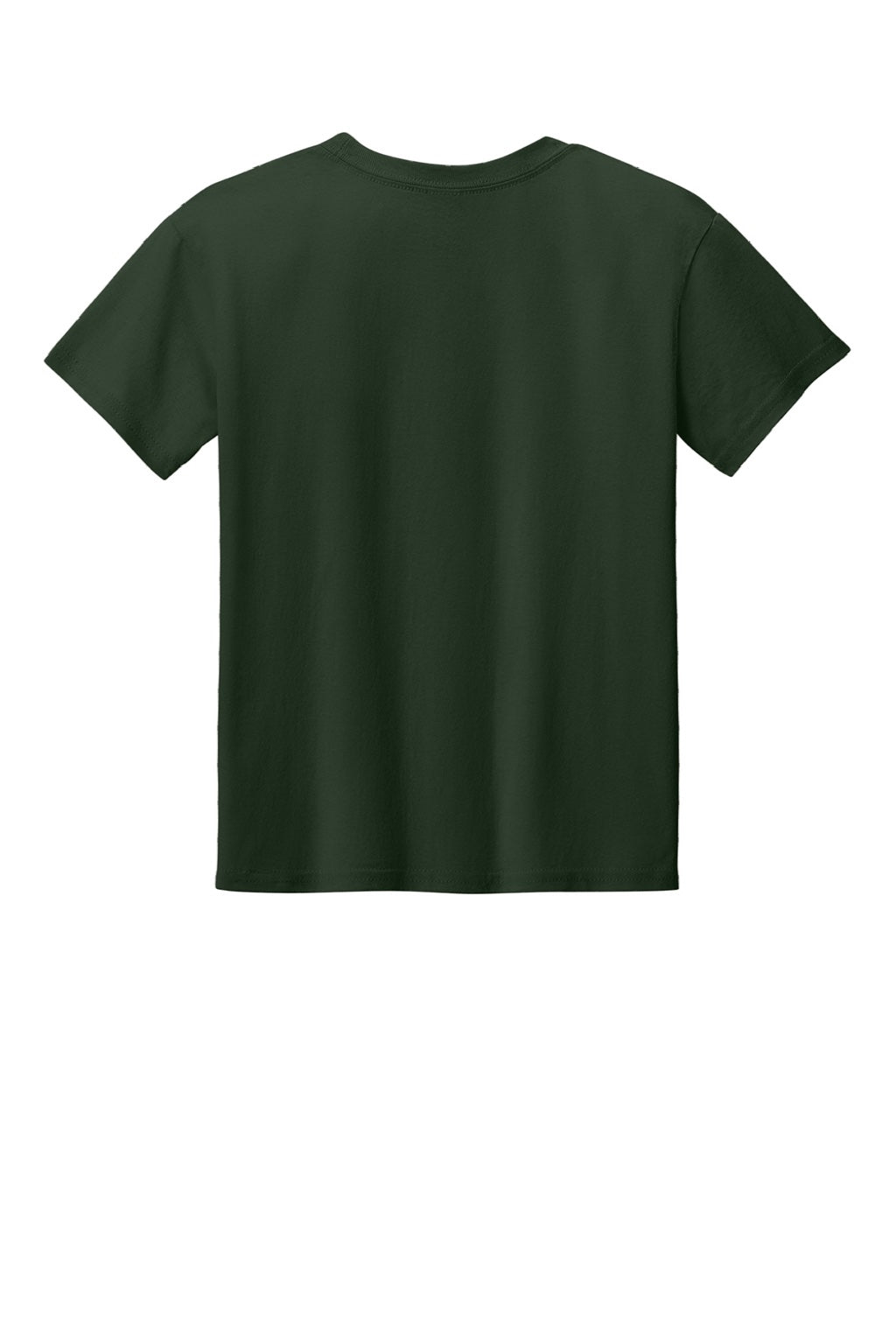 Gildan 3000B Youth Short Sleeve Crewneck T-Shirt Forest Green Flat Back