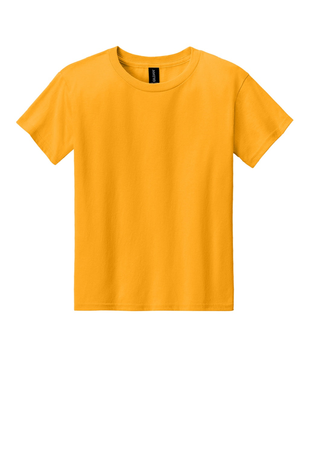 Gildan 3000B Youth Short Sleeve Crewneck T-Shirt Gold Flat Front
