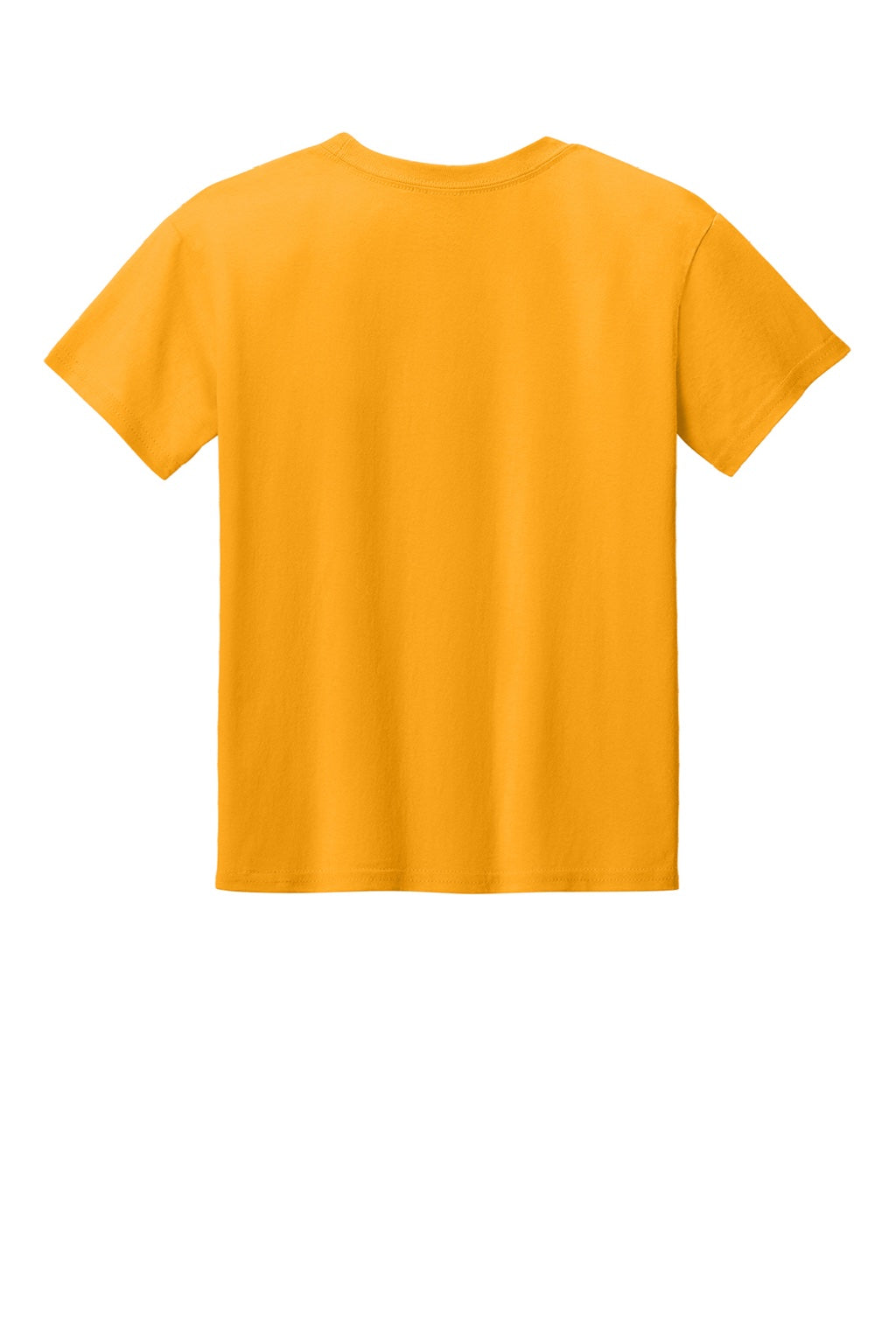 Gildan 3000B Youth Short Sleeve Crewneck T-Shirt Gold Flat Back