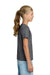 Gildan 3000B Youth Short Sleeve Crewneck T-Shirt Heather Graphite Grey Model Side