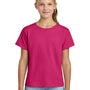 Gildan Youth Short Sleeve Crewneck T-Shirt - Heliconia Pink