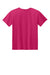 Gildan 3000B Youth Short Sleeve Crewneck T-Shirt Heliconia Pink Flat Back