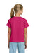 Gildan 3000B Youth Short Sleeve Crewneck T-Shirt Heliconia Pink Model Back