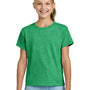 Gildan Youth Short Sleeve Crewneck T-Shirt - Heather Irish Green