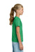 Gildan 3000B Youth Short Sleeve Crewneck T-Shirt Heather Irish Green Model Side