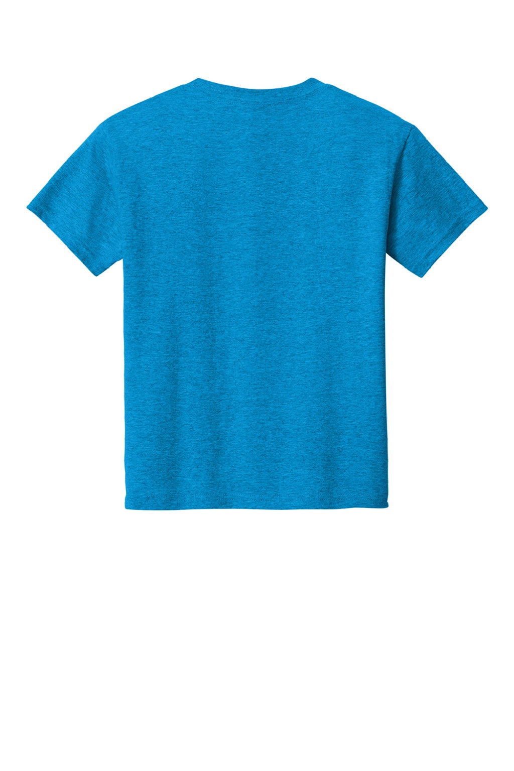 Gildan 3000B Youth Short Sleeve Crewneck T-Shirt Heather Sapphire Blue Flat Back