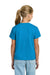 Gildan 3000B Youth Short Sleeve Crewneck T-Shirt Heather Sapphire Blue Model Back