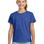 Gildan Youth Short Sleeve Crewneck T-Shirt - Heather Royal Blue