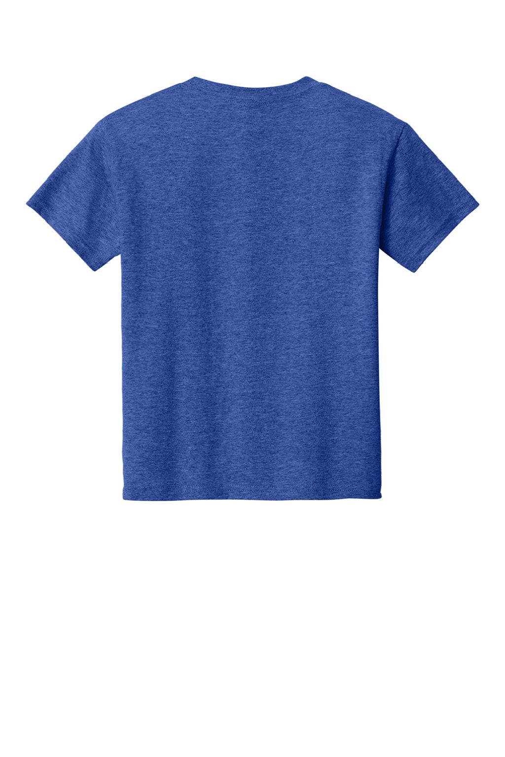 Gildan 3000B Youth Short Sleeve Crewneck T-Shirt Heather Royal Blue Flat Back