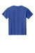 Gildan 3000B Youth Short Sleeve Crewneck T-Shirt Heather Royal Blue Flat Back