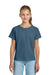 Gildan 3000B Youth Short Sleeve Crewneck T-Shirt Indigo Blue Model Front