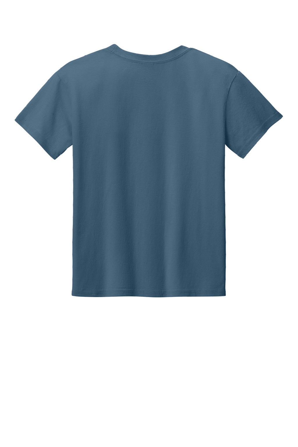 Gildan 3000B Youth Short Sleeve Crewneck T-Shirt Indigo Blue Flat Back