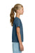 Gildan 3000B Youth Short Sleeve Crewneck T-Shirt Indigo Blue Model Side