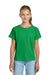 Gildan 3000B Youth Short Sleeve Crewneck T-Shirt Irish Green Model Front