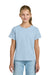 Gildan 3000B Youth Short Sleeve Crewneck T-Shirt Light Blue Model Front