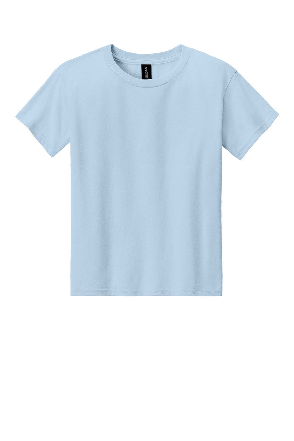 Gildan 3000B Youth Short Sleeve Crewneck T-Shirt Light Blue Flat Front