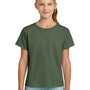 Gildan Youth Short Sleeve Crewneck T-Shirt - Military Green