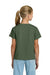 Gildan 3000B Youth Short Sleeve Crewneck T-Shirt Military Green Model Back