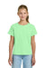 Gildan 3000B Youth Short Sleeve Crewneck T-Shirt Mint Green Model Front