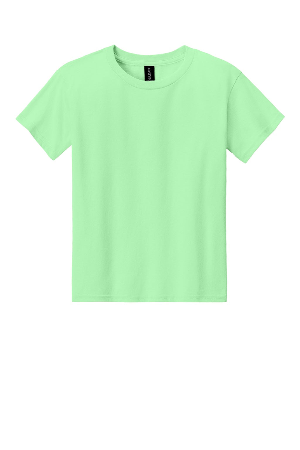 Gildan 3000B Youth Short Sleeve Crewneck T-Shirt Mint Green Flat Front