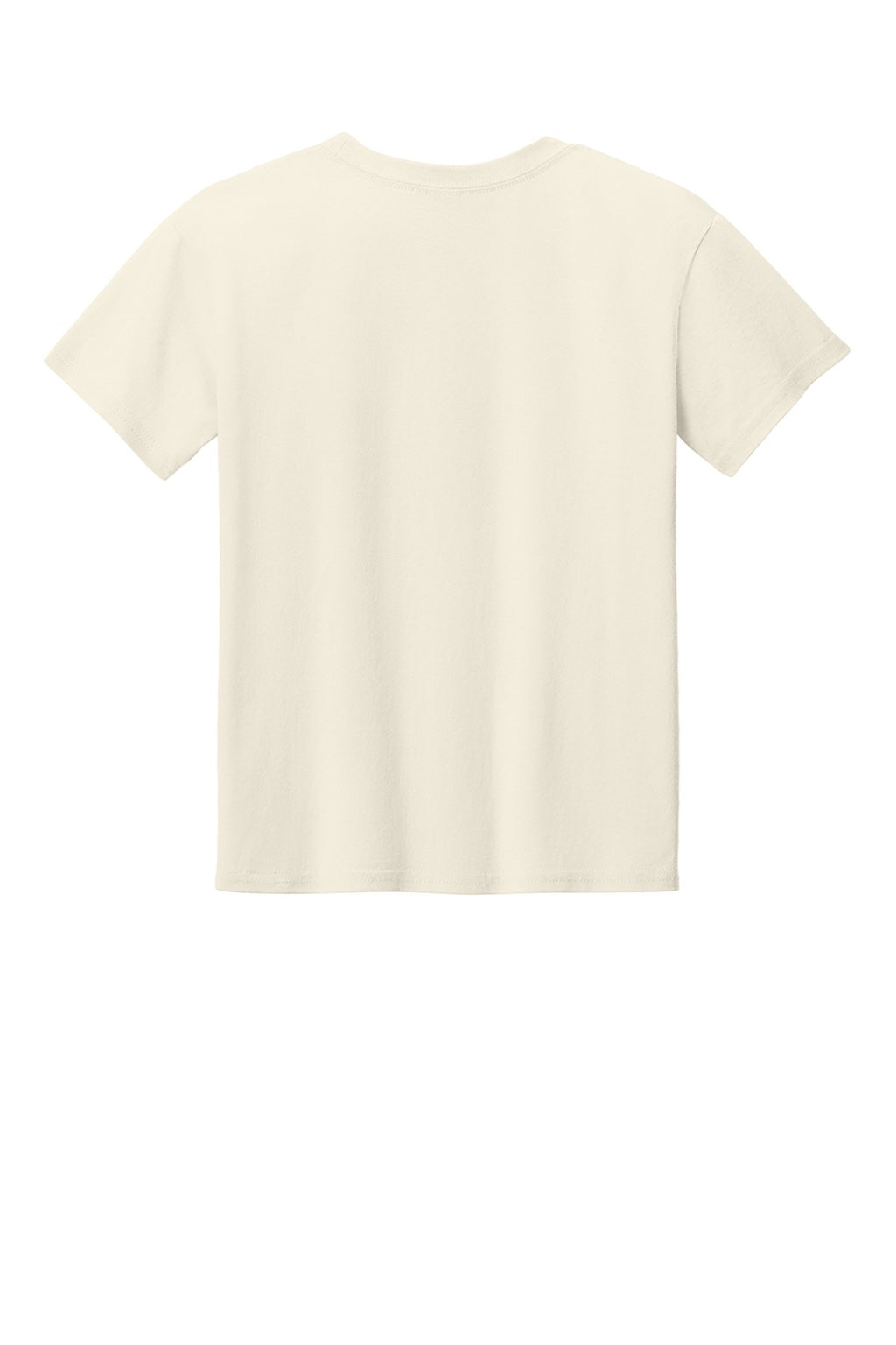 Gildan 3000B Youth Short Sleeve Crewneck T-Shirt Natural Flat Back