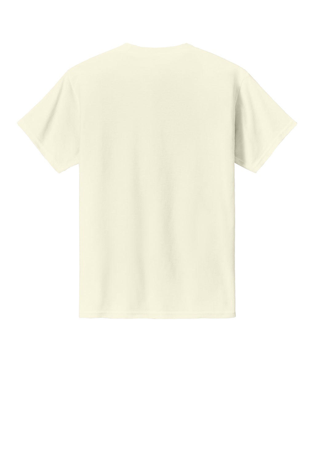 Gildan 3000B Youth Short Sleeve Crewneck T-Shirt Off White Flat Back