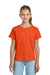 Gildan 3000B Youth Short Sleeve Crewneck T-Shirt Orange Model Front