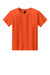 Gildan 3000B Youth Short Sleeve Crewneck T-Shirt Orange Flat Front
