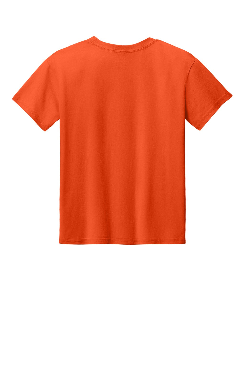 Gildan 3000B Youth Short Sleeve Crewneck T-Shirt Orange Flat Back
